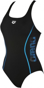 Dámske plavky Arena Resistor One Piece LB Black/Blue