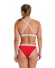 Arena Icons Bikini Cross Back Solid Red/White