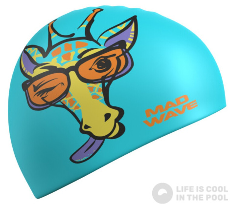 Mad Wave Giraffe Silicone Cap Junior