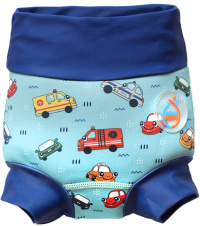 Dojčenské plavky AquaKiddo Swim Nappy Cars