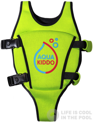 Detská plavecká vesta AquaKiddo Swim Vest Green