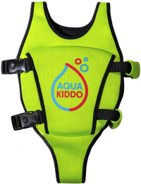 Detská plavecká vesta AquaKiddo Swim Vest Green