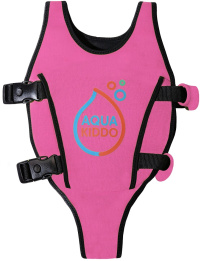 Detská plavecká vesta AquaKiddo Swim Vest Pink