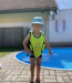 Detská plavecká vesta AquaKiddo Swim Vest Green