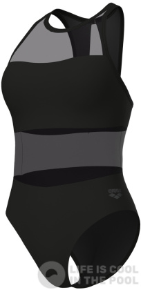 Arena Mesh Panel Swim Vent Back Black