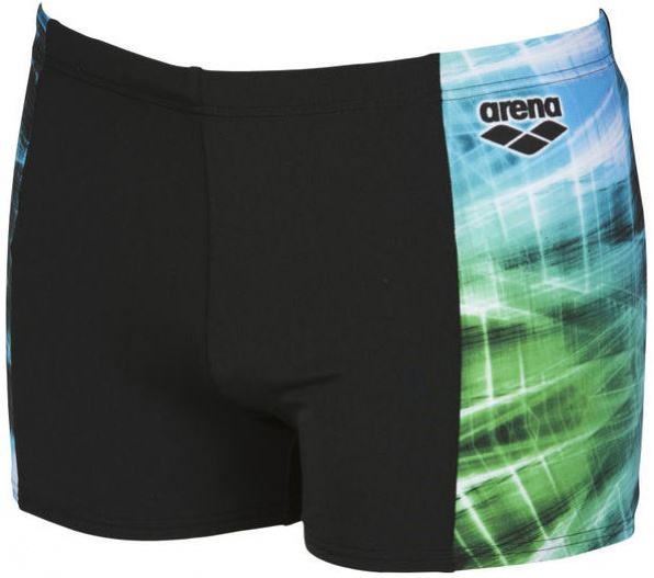 Pánske plavky arena cyber short black/sea blue 32