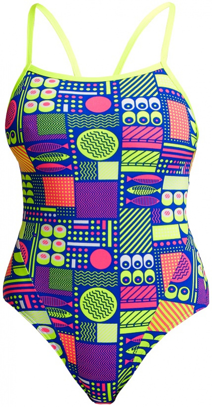 Dámske plavky funkita packed lunch single strap one piece 32