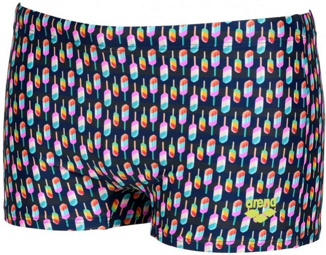 Arena men swim short allover asphalt/multi 30