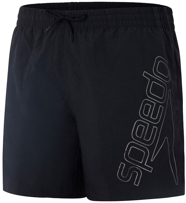 Speedo boom logo 16 watershort black/metalic grey m - uk34