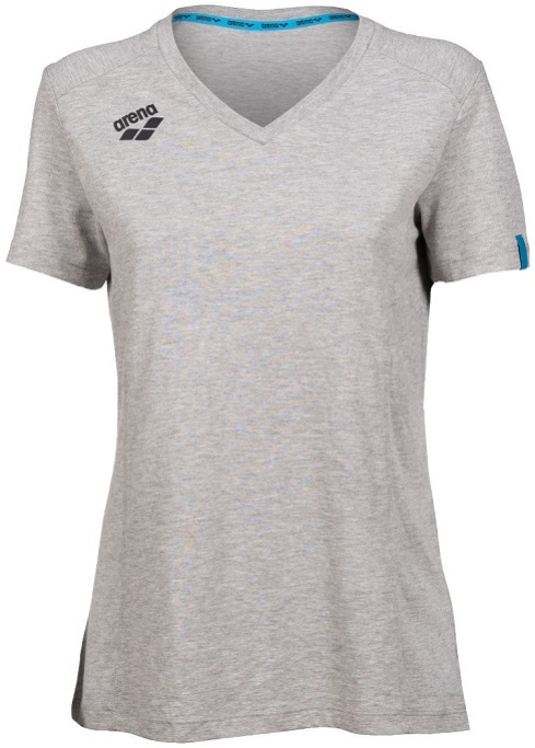 Arena women team t-shirt panel medium grey/heather m