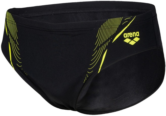 Arena swim briefs graphic black/soft green s - uk32