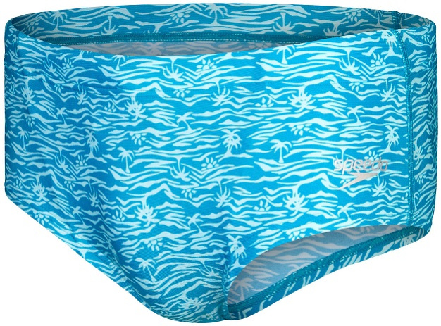 Speedo club allover digital 14cm brief aquarium/aquasplash l - uk36