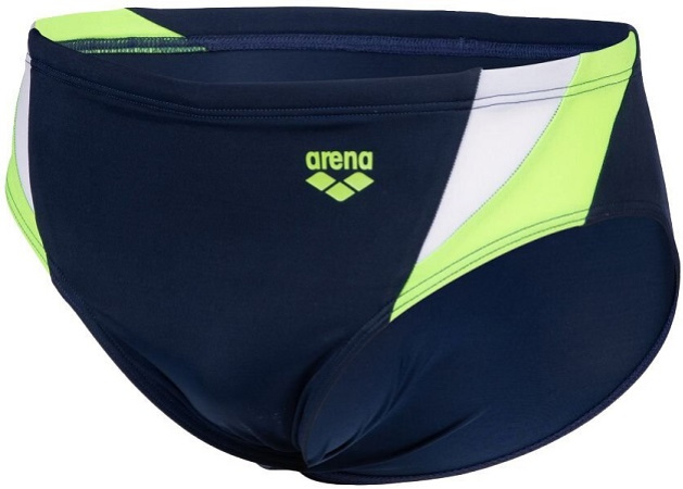 Arena swim briefs panel navy/green/white m - uk34