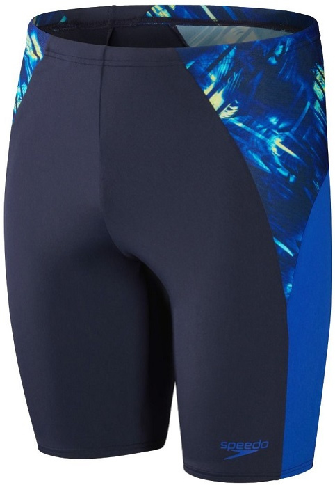 Speedo eco endurance+ splice jammer navy/cobalt/hypersonic blue/lemon