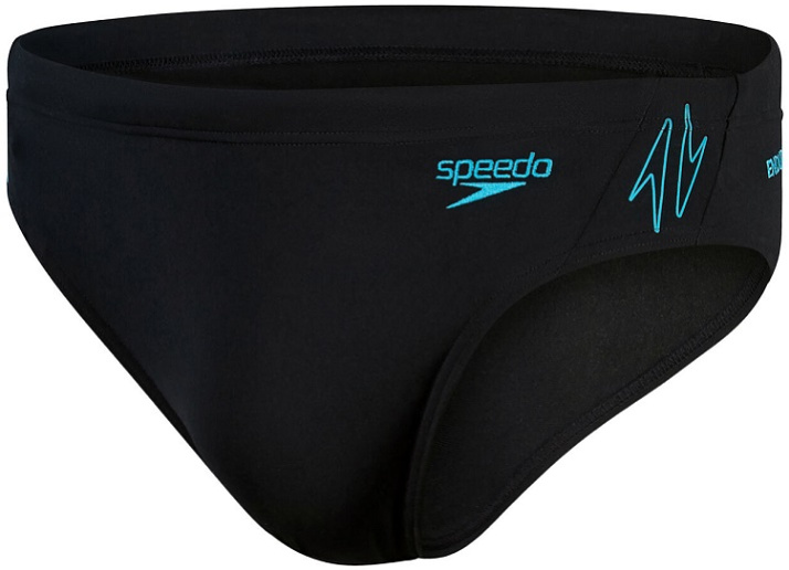 Speedo hyper boom splice brief black/bolt l - uk36