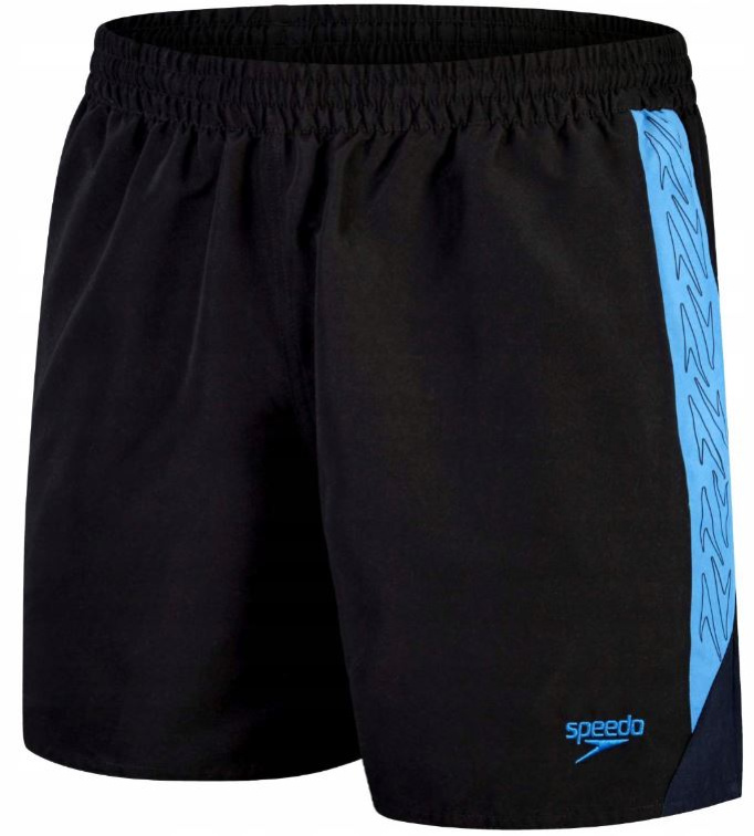 Speedo hyper boom splice 16 watershort black/beach blue/true navy xs -