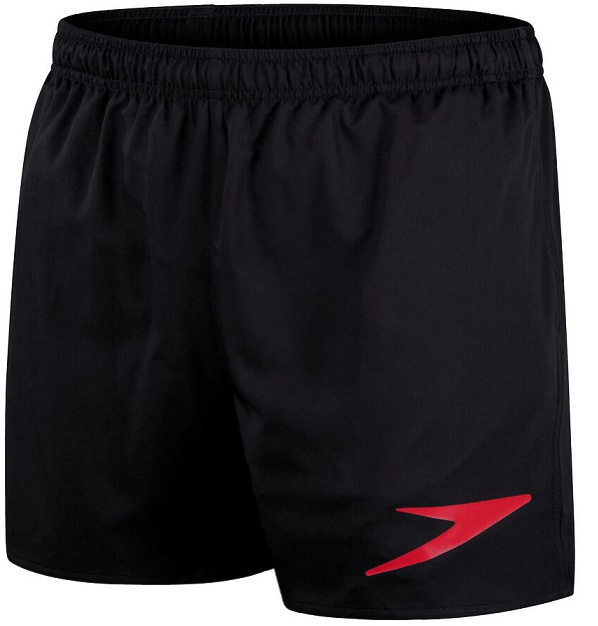 Speedo sport logo 16 watershort black/fed red s - uk32