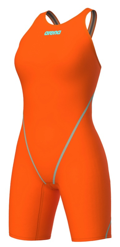 Arena powerskin st next girls orange/teal 140cm