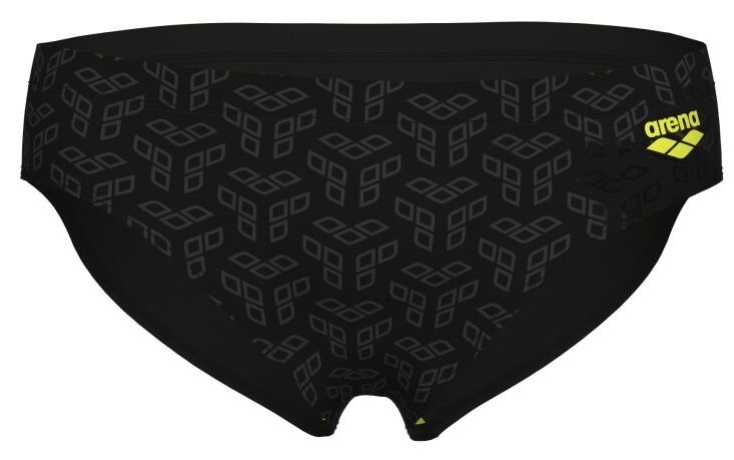 Arena performance monogram swim briefs black s - uk32