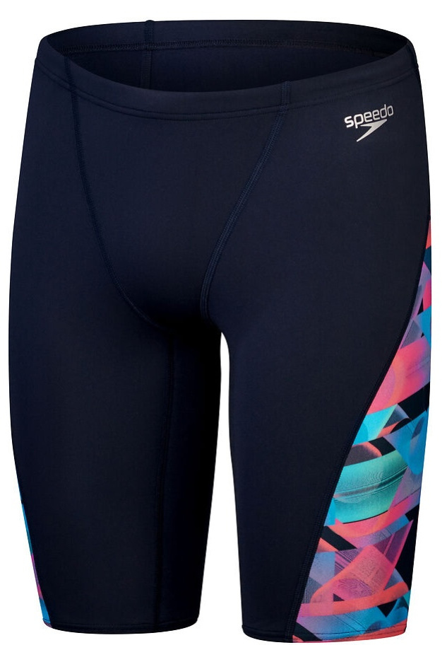 Speedo allover digi v-cut jammer true navy/siren red l - uk36