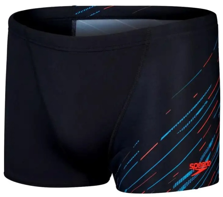 Speedo hyperboom v-cut aquashort black/blue s - uk32