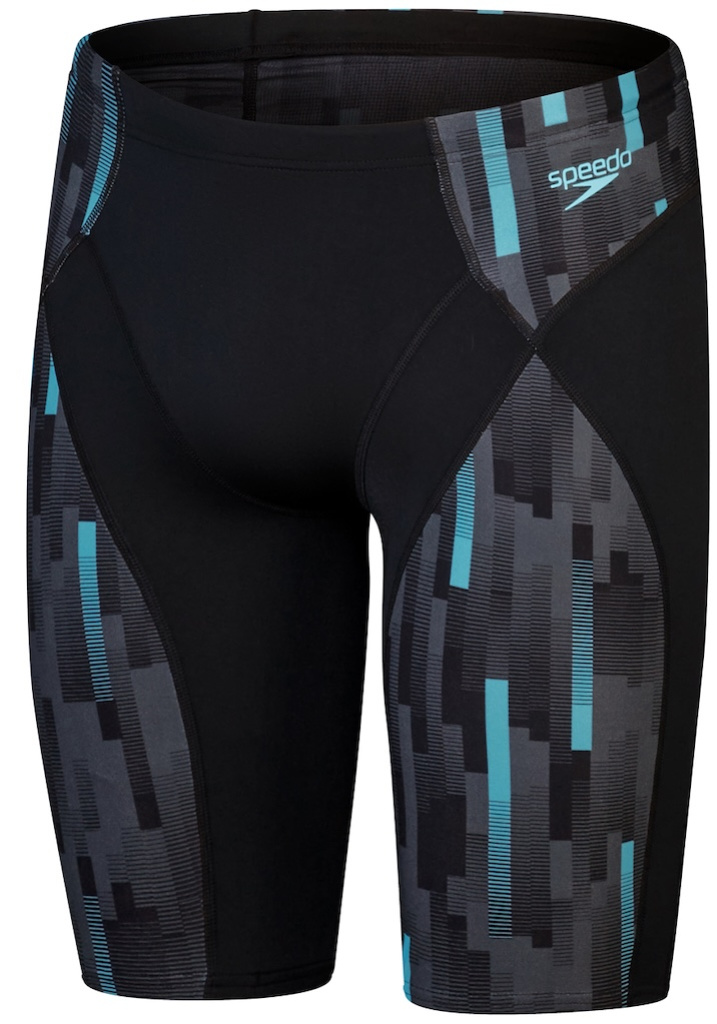 Speedo eco endurance max compress jammer black/usa charcoal/marine s -